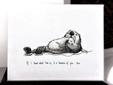 Sea Otters "If I know what love is, it is because of you." 8x10 archival quality fine art paper print. PERFECT Mothers Day Gift!!