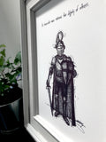 Knight "An honourable man restores the dignity of others." 8x10 archival quality fine art paper print, perfect Fathers Day gift!
