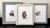 Stay wise, little owl. 8x10 archival quality fine art paper print, black and white.