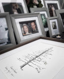 SIGNATURE GUEST TREE, 8x10 archival quality fine art paper print - wedding or shower guests sign tree branches instead of a guest book!