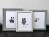 Be Brave, Little Bear. 8x10 fine art paper print, black and bright white