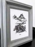 Mountains- Explore fine art paper print