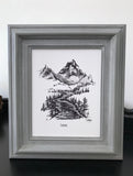 Mountains- Explore fine art paper print